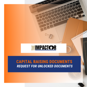 Capital Raising Documents - Request Unlocked Documents